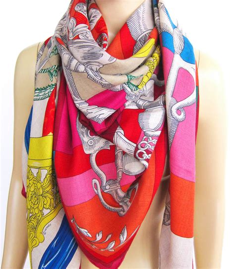 hermes cashmere wool scarf|Hermes cashmere and silk shawls.